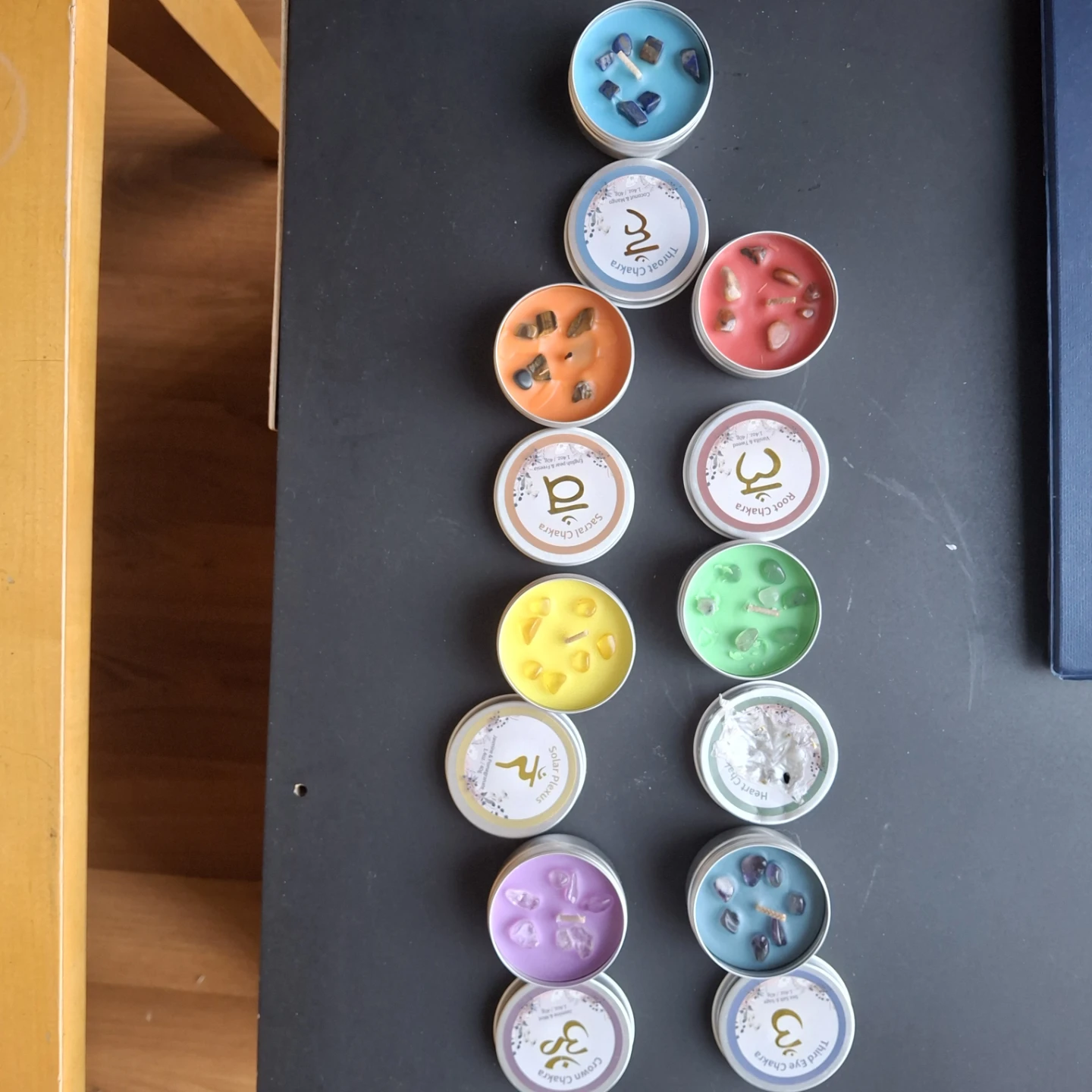 Chakra Candles  with stones - photo 4