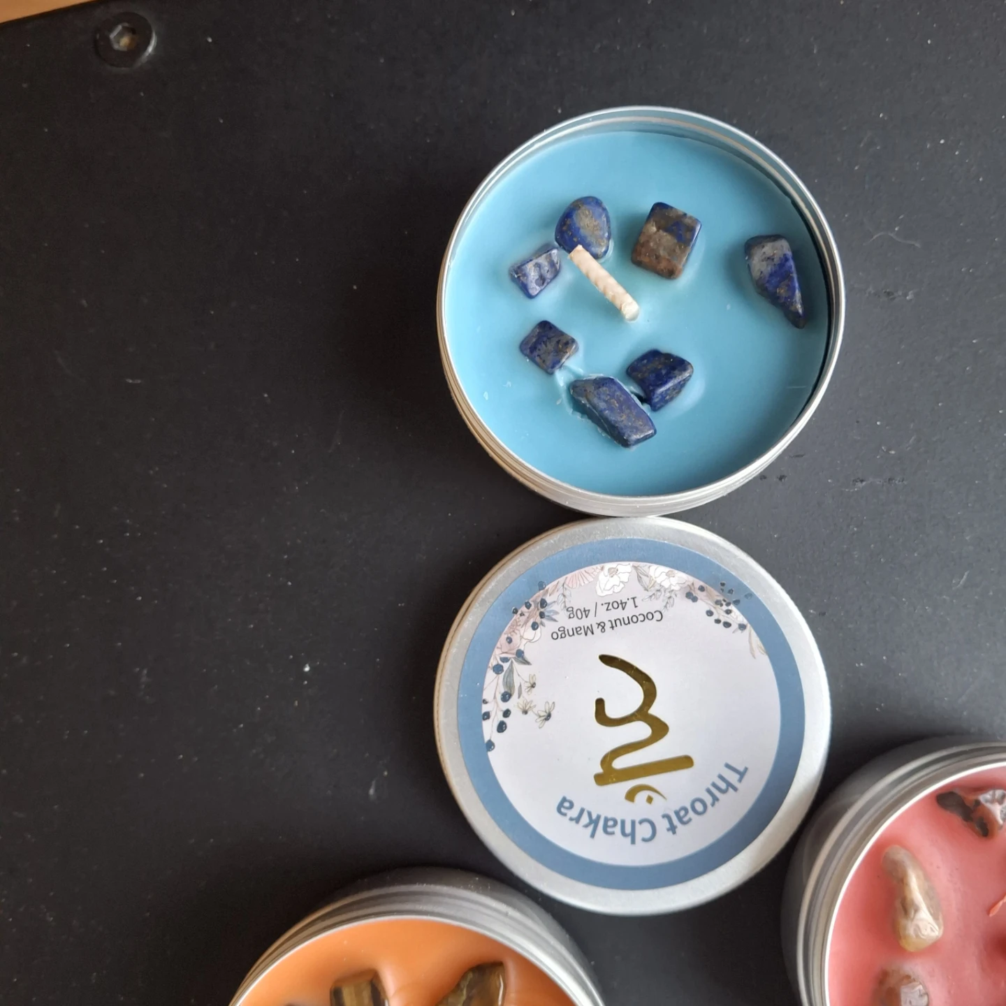 Chakra Candles  with stones - photo 5