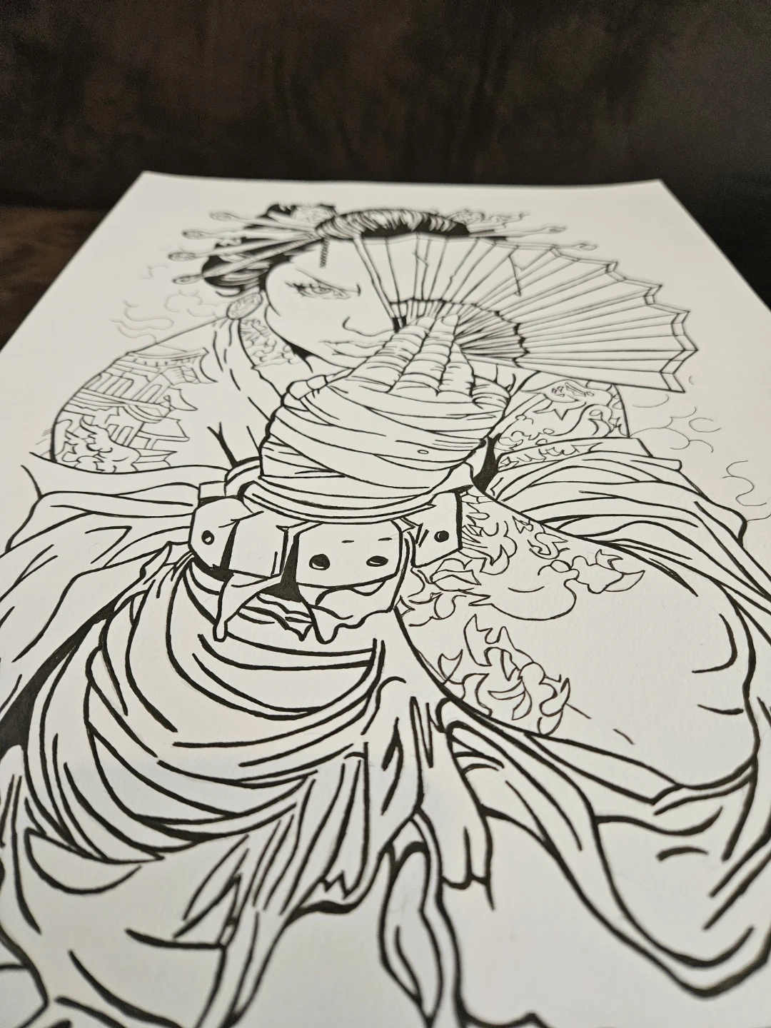 Geisha Tattoo Design Print - photo 3
