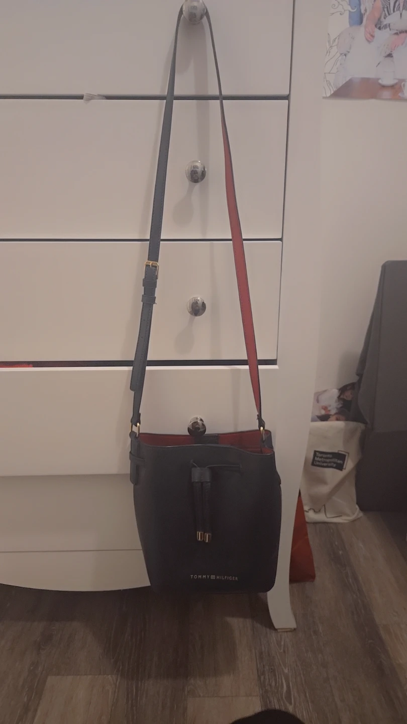 Tommy Hilfiger Black Bucket Bag