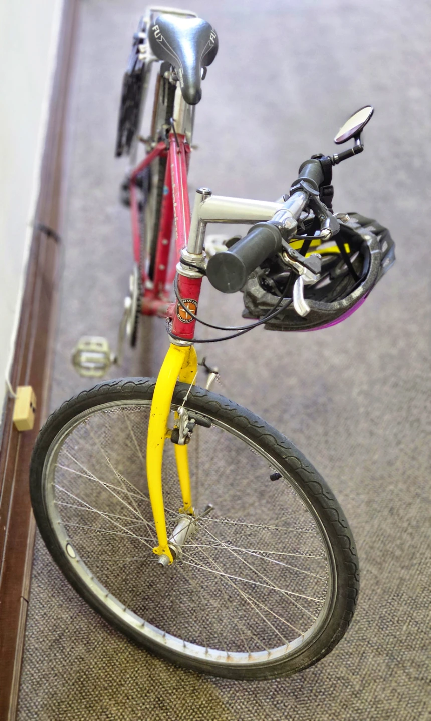 Red Schwinn Mountain Bike with Basket and Helmet - photo 3