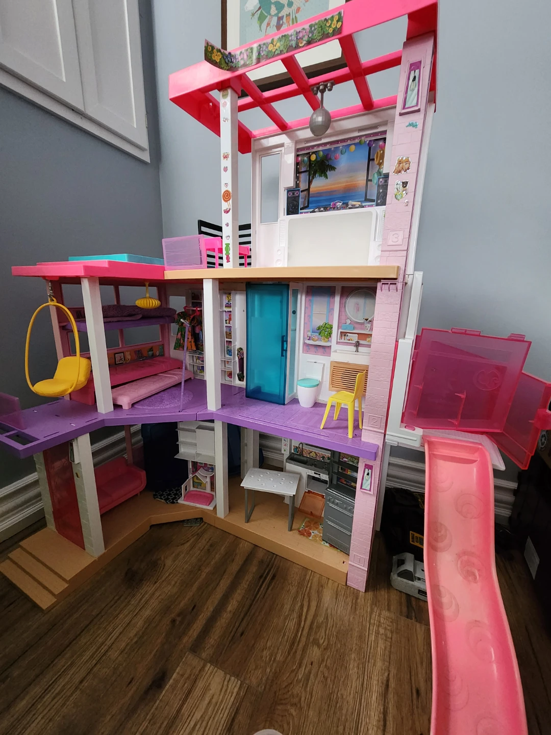 Barbie Dreamhouse Dollhouse with Slide and Accessories