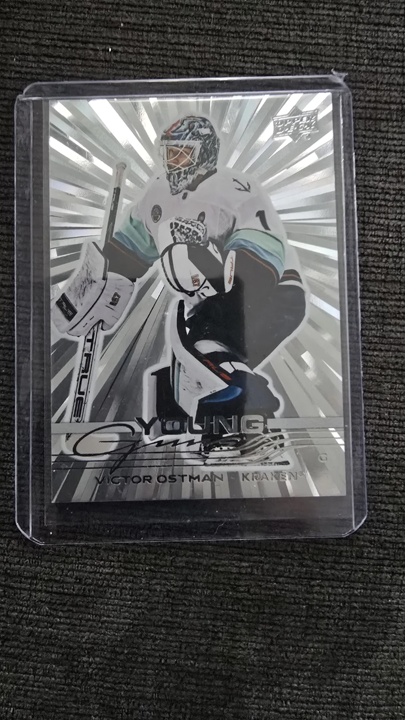 2025-26 Upper Deck Series 1 Victor Ostman Hockey Card