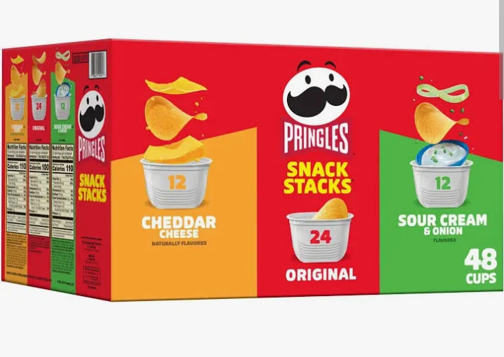 Pringles Snack Stacks Potato Crisps Variety Pack - 48 Cups