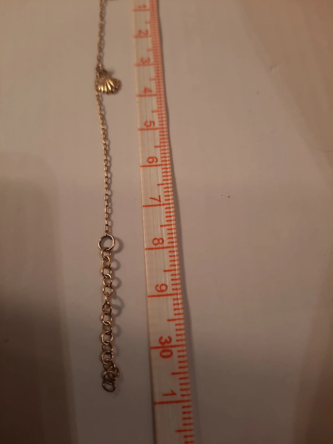 Gold-over silver 925 anklet with seashell charms - photo 4