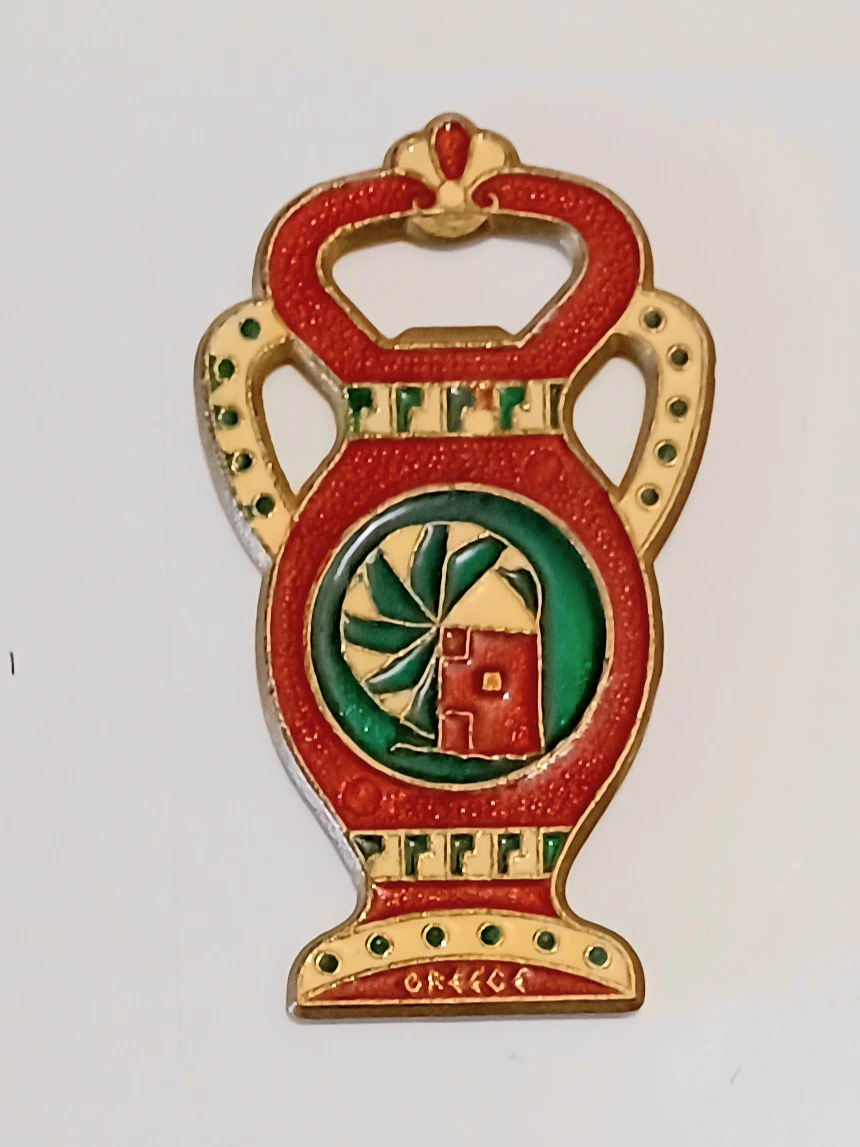 Vintage Greek Bronze Amphora Bottle Opener - photo 2