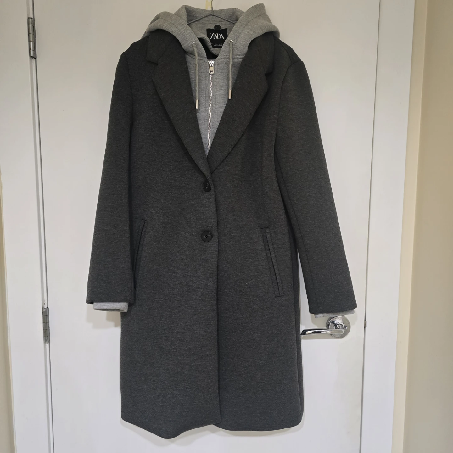 ZARA Hooded Coatigan - Size L - photo 4
