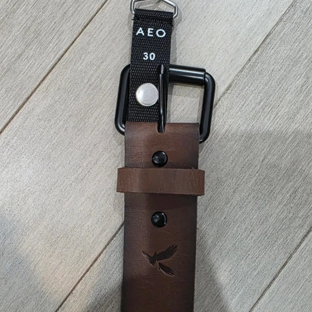 American Eagle Genuine Leather Belt - Brown - Size 30 - photo 2