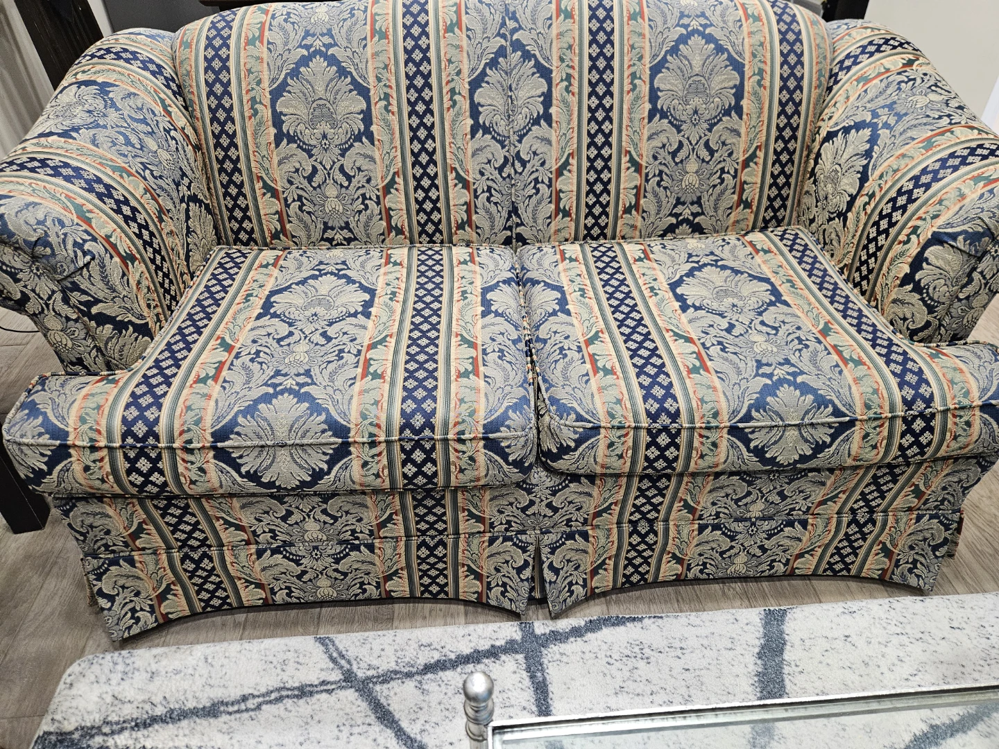 Patterned Loveseat Sofa