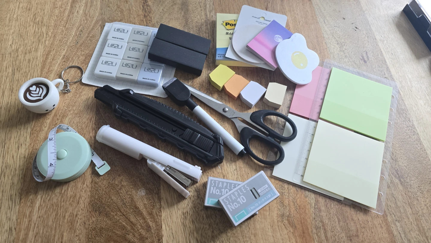 Stationery Bundle for Sale (Post-its, Scissors, Stapler, etc.)