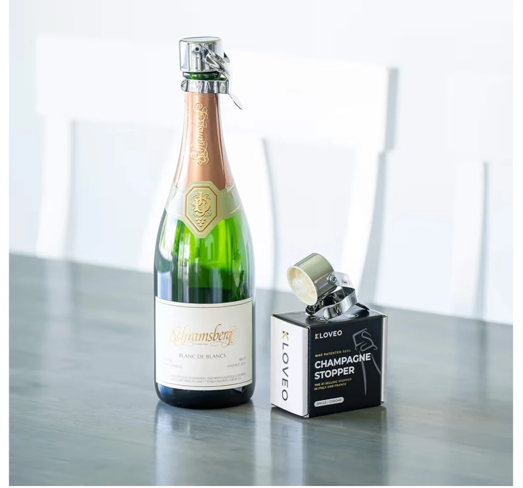 KLoveo WAF Patented Champagne Stopper - Single, Chrome - photo 5