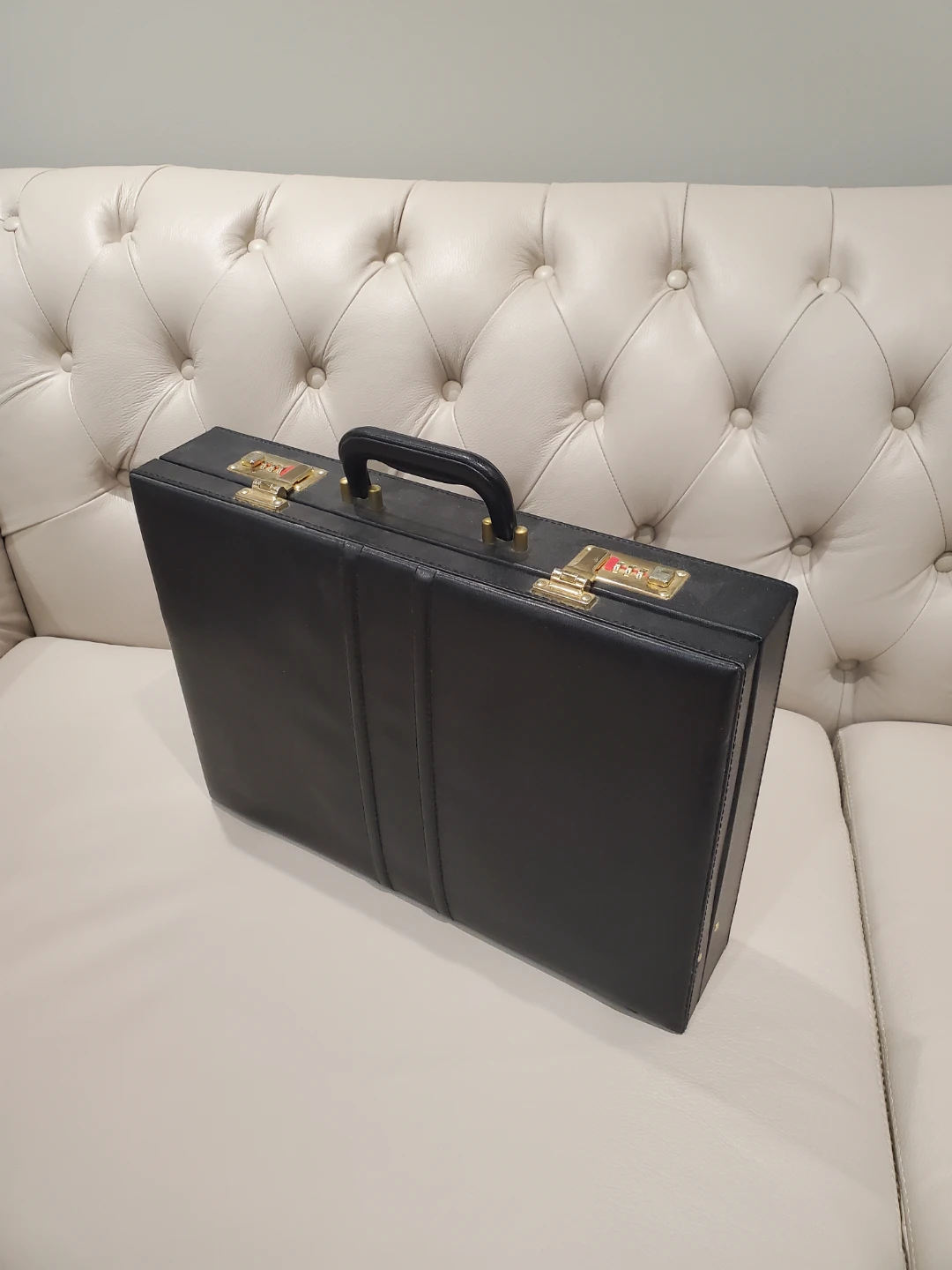 Black Attache Briefcase with Combination Locks - photo 2