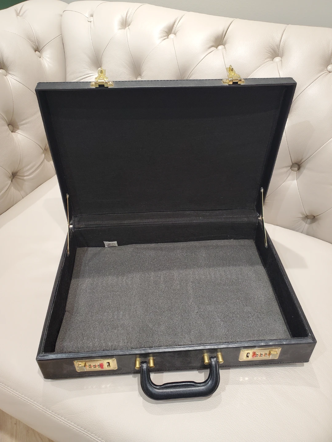 Black Attache Briefcase with Combination Locks - photo 3