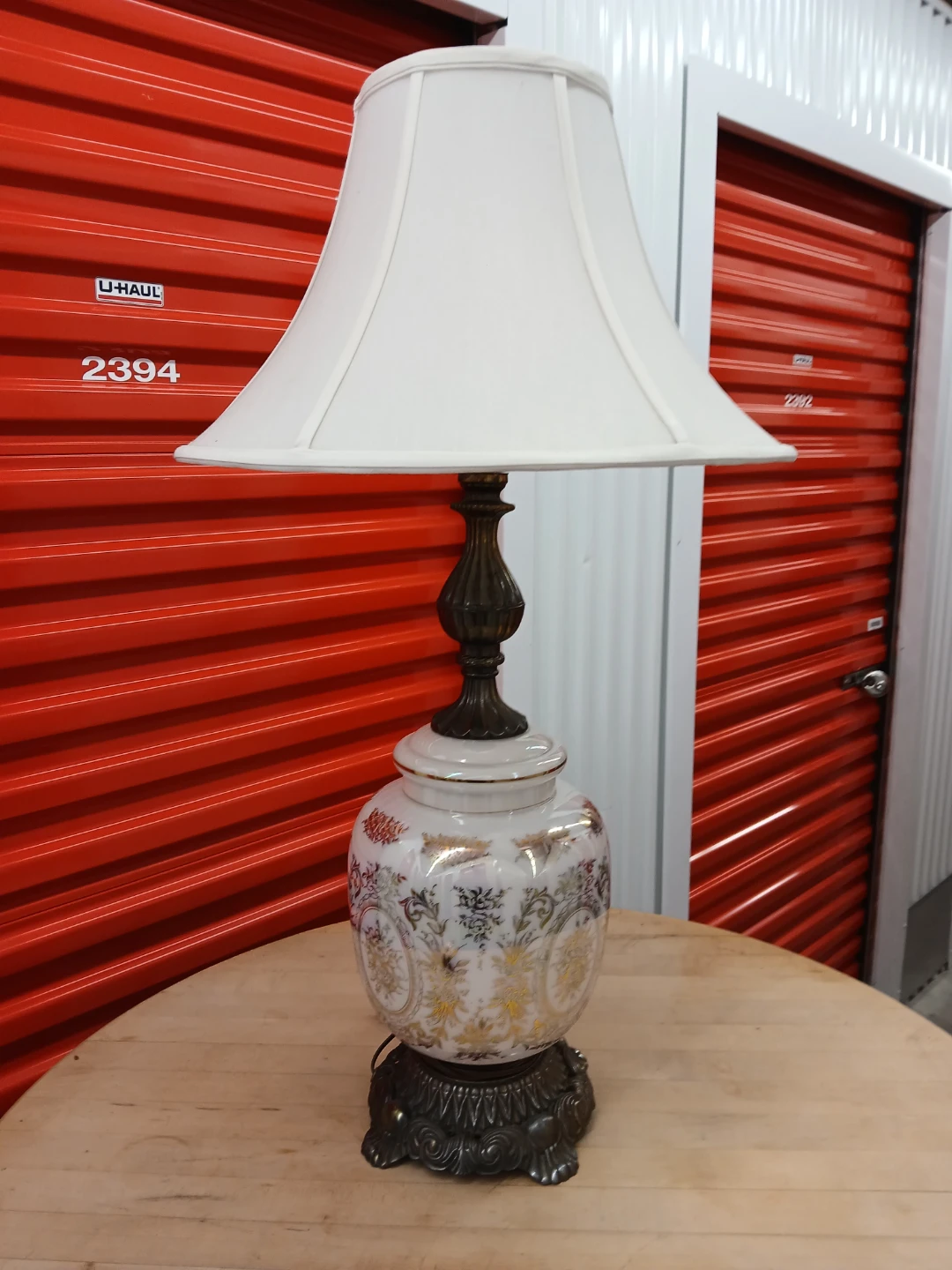 Vintage Floral Ceramic Table Lamp