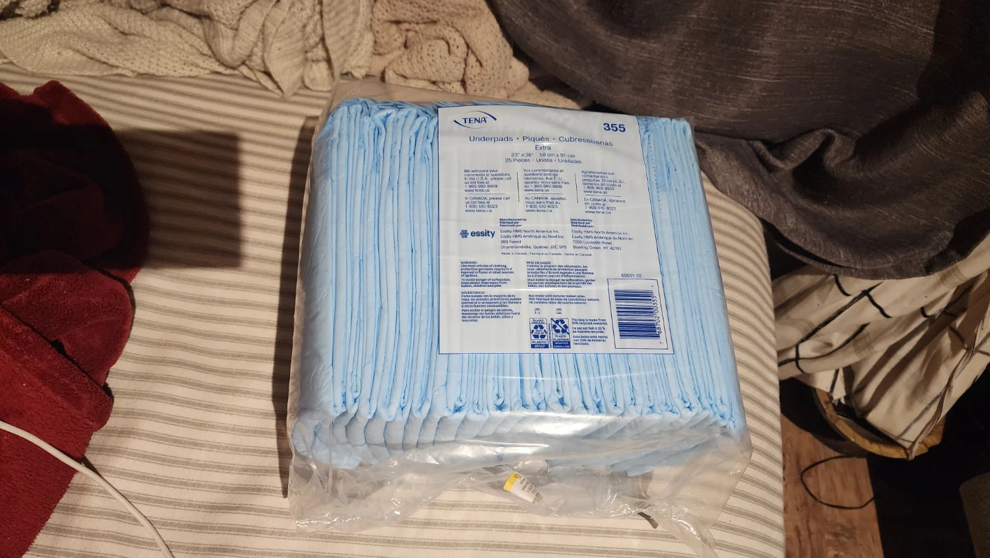🏆 Weewee pads TENA 355 Underpads Extra - 25 Count