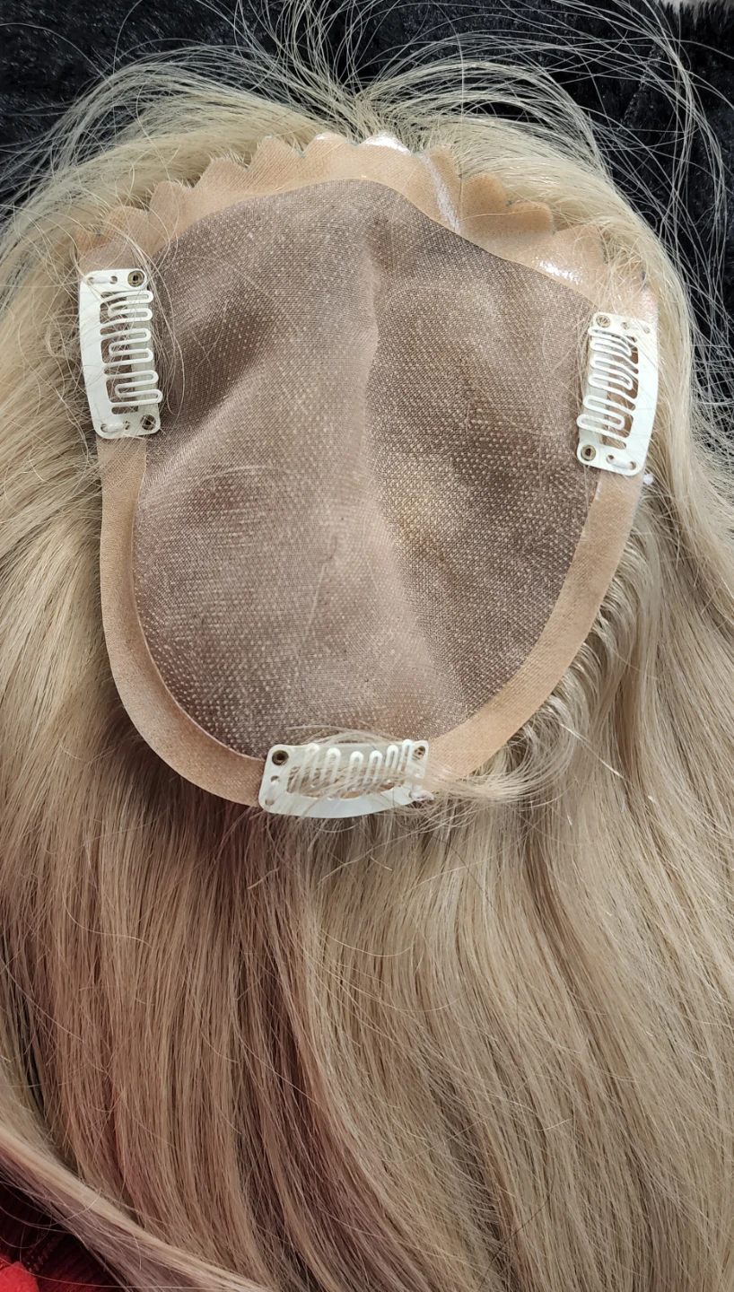 Blonde Hair Topper Clip-in Hair Piece - photo 2