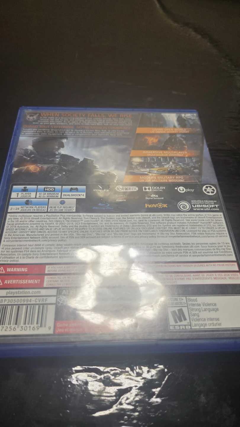 Tom Clancy's The Division PS4 Video Game - photo 3