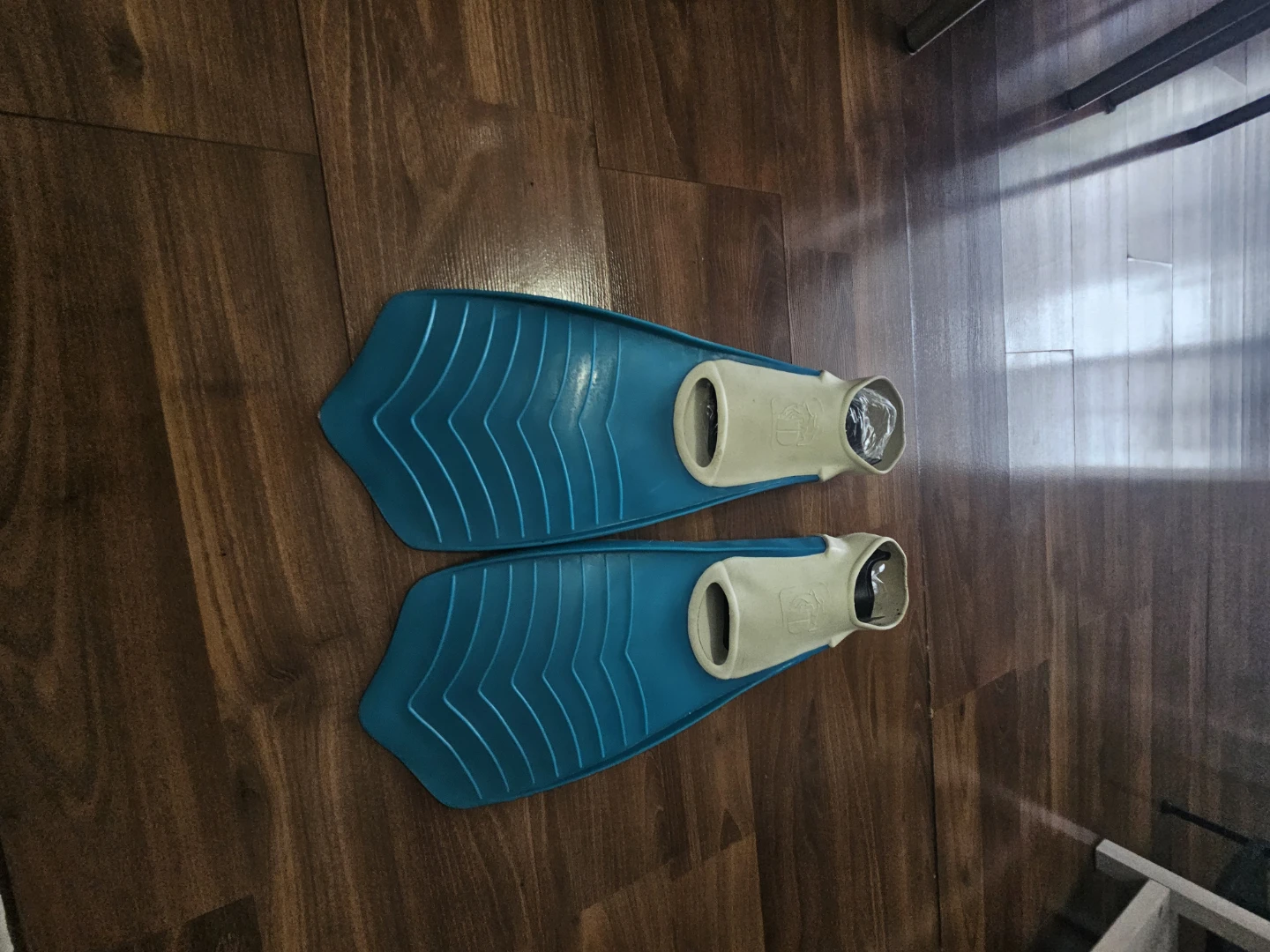 Blue Swim Fins - Size Medium (8-10) - photo 2