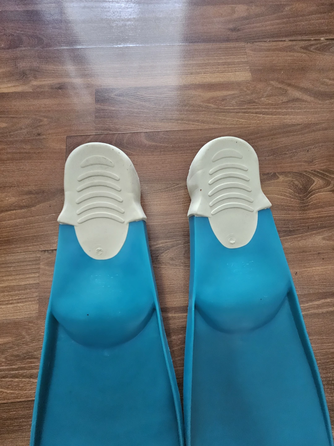 Blue Swim Fins - Size Medium (8-10) - photo 4