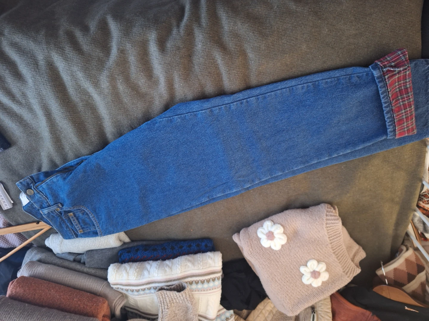 L.L.Bean Flannel Lined Jeans Women's - photo 3