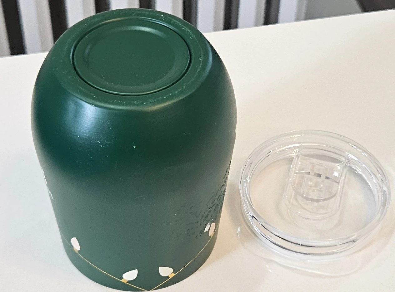 12 oz green insulated stainless steel stemless tumbler - photo 3