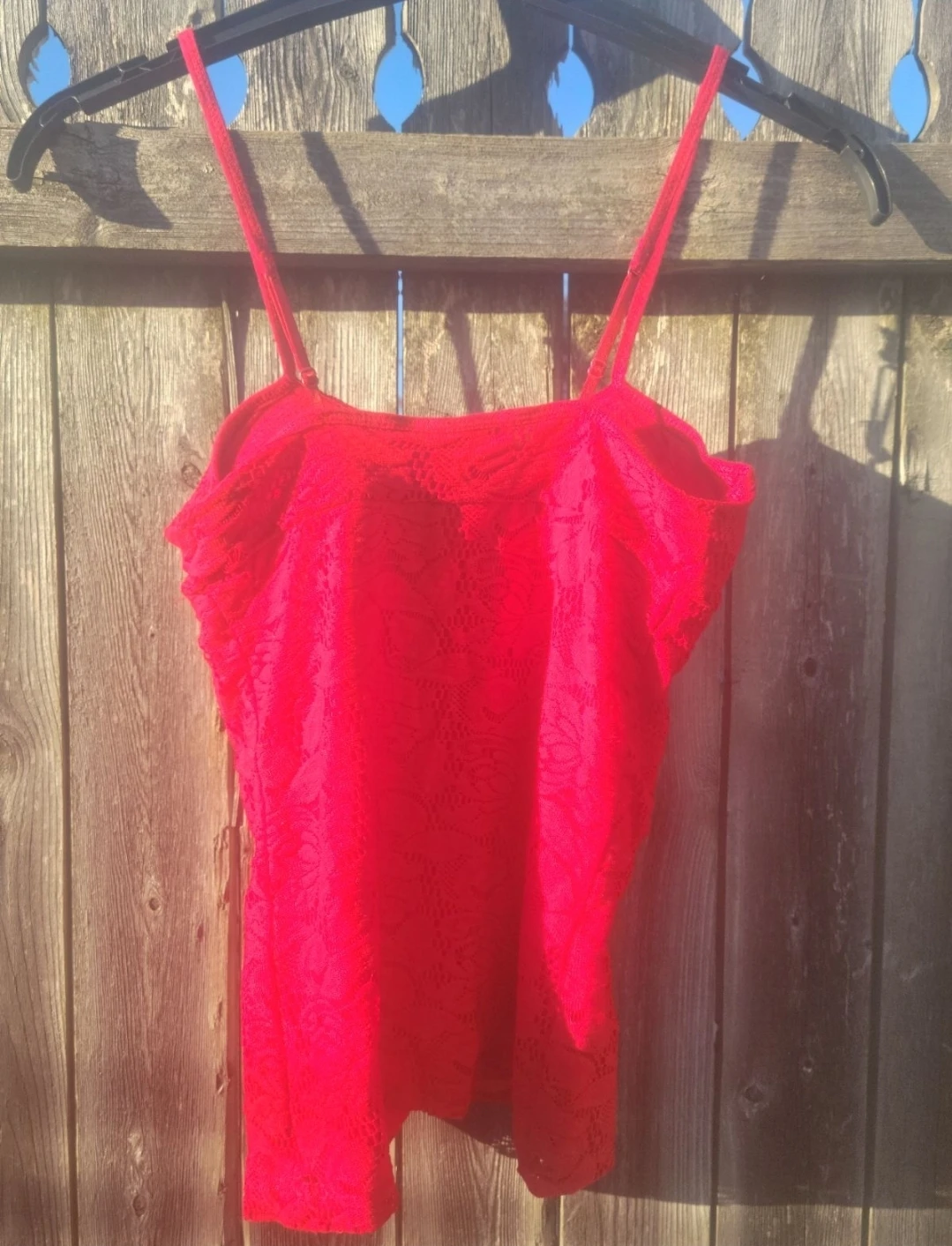 Candie's Red Lace Camisole Corset Top - XS - photo 4