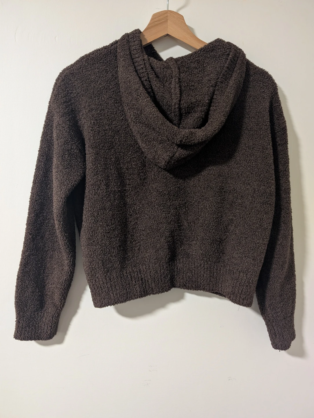 Happily Grey Fuzzy Hoodie - Size S - photo 2
