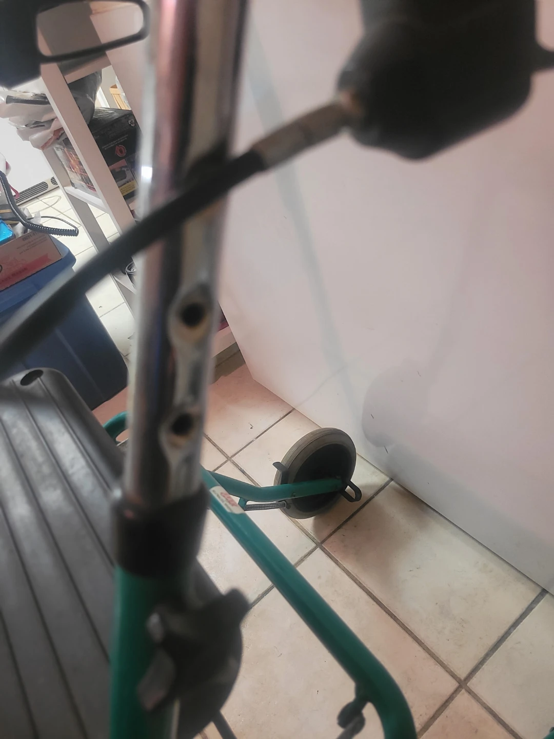 Teal Rolling Walker with Seat and Basket - photo 3