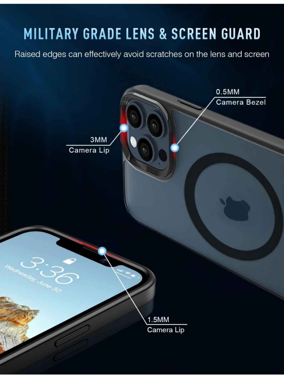 Magnetic Case for iPhone 13 Pro Case ...New - photo 3