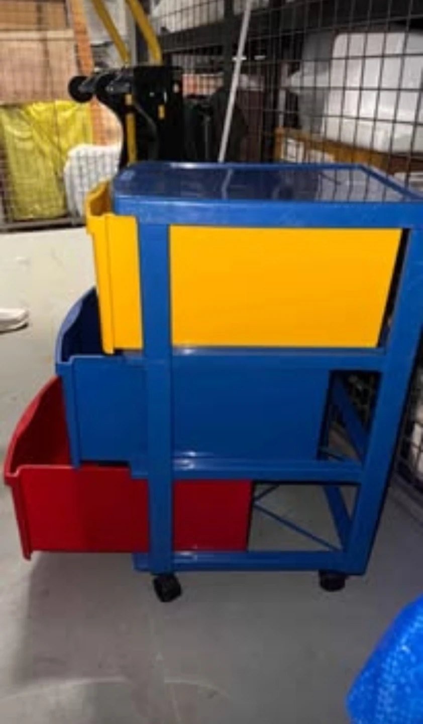 Plastic 3-Drawer Rolling Storage Cart - photo 2