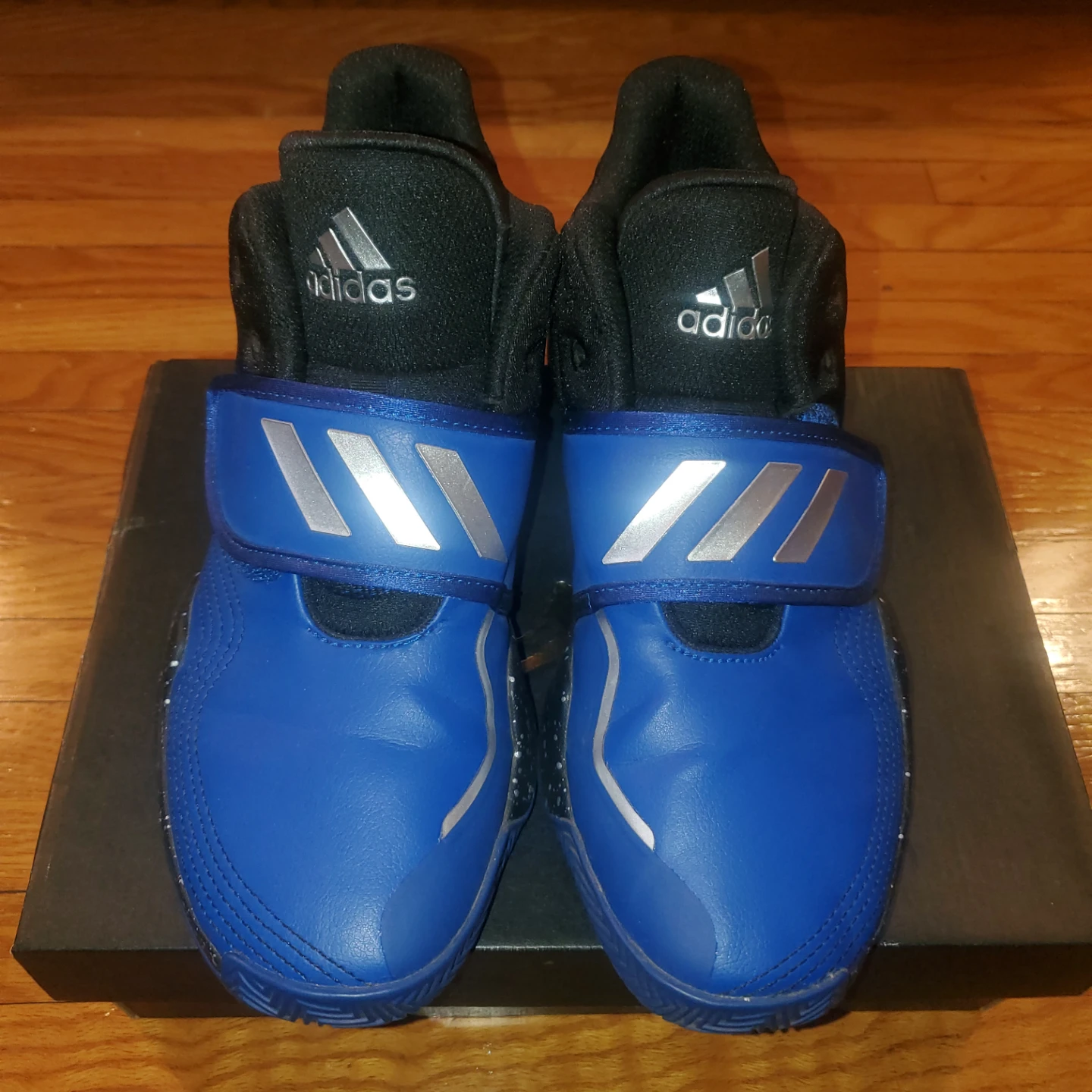 Adidas Kids Basketball Shoes Blue/Black Size 6