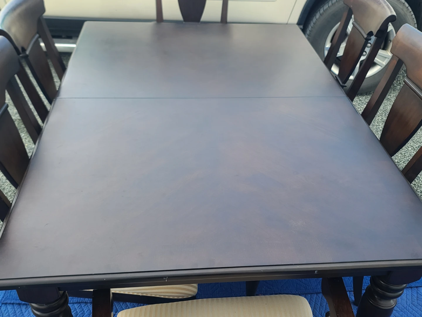 Dark Wood Dining Table and 6 Chairs - photo 4