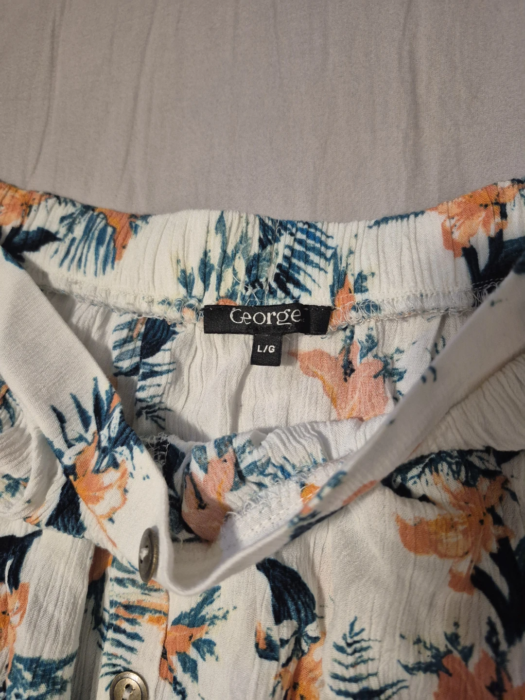 George Floral Button-Front Mini Skirt - Size L/G - photo 2