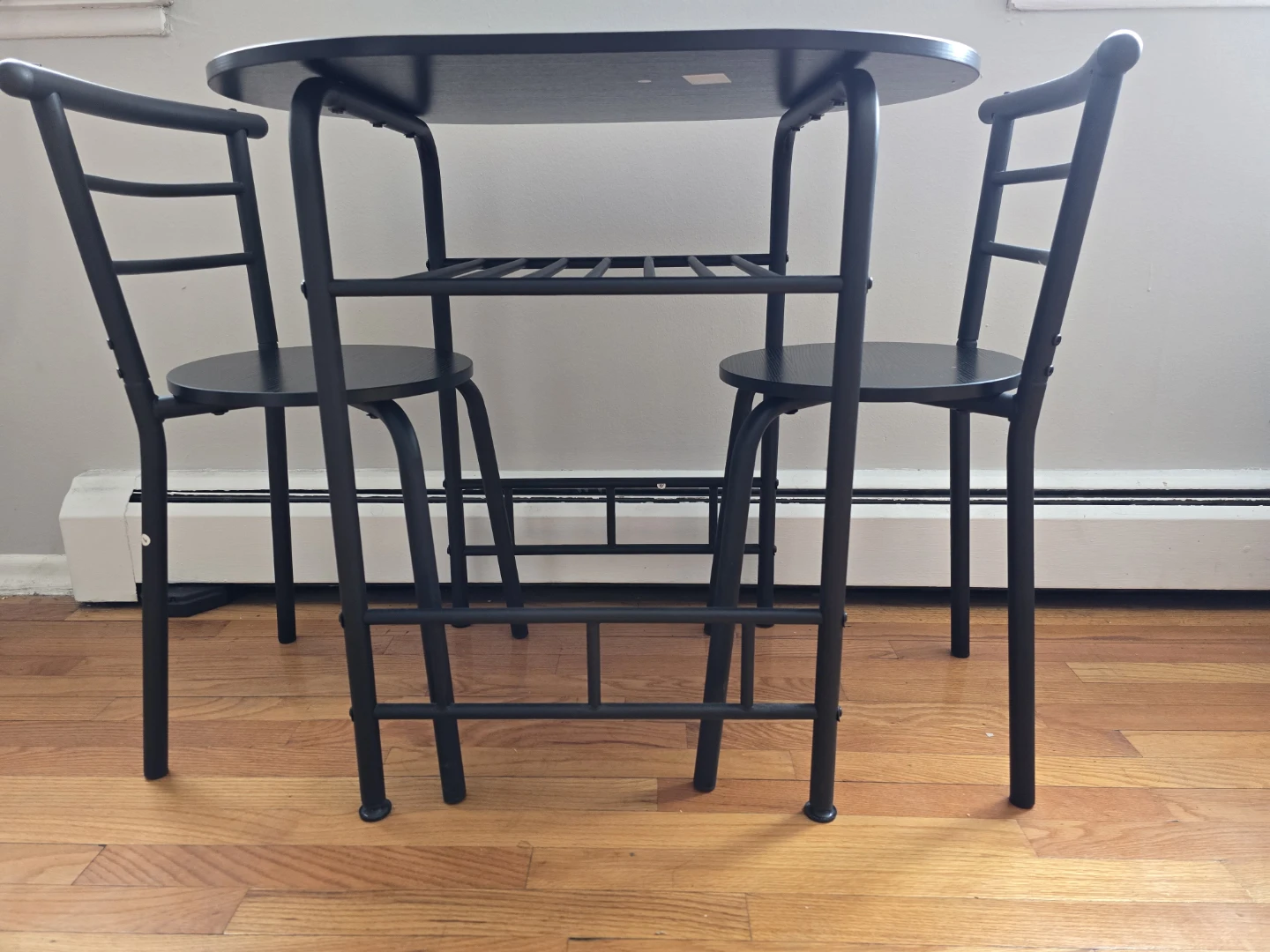 Black Dining Set with Table and 2 Chairs - photo 3