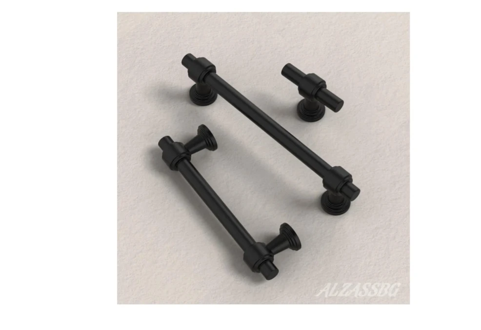 Alzassbg 10 Pack Matt Black Cabinet Pulls, 7-1/2 Inch(192mm) - photo 2
