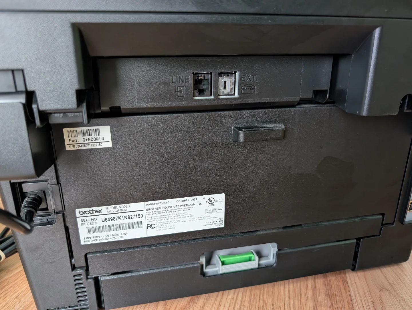 Brother MFC-L2730DW Monochrome Laser Printer/Copier/Scanner/Fax - photo 4