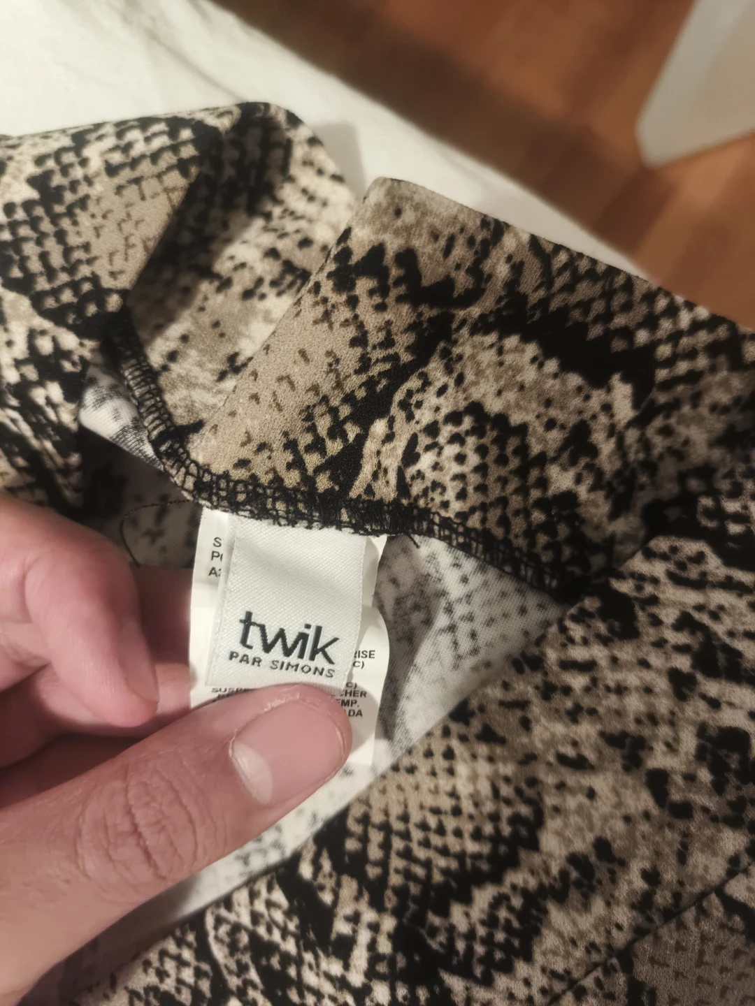 Twik Par Simons Snake Print Y2K Flared Pants XL/TG - photo 2