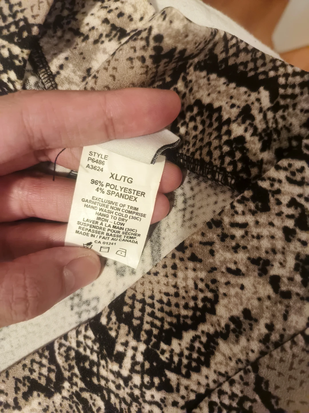 Twik Par Simons Snake Print Y2K Flared Pants XL/TG - photo 3
