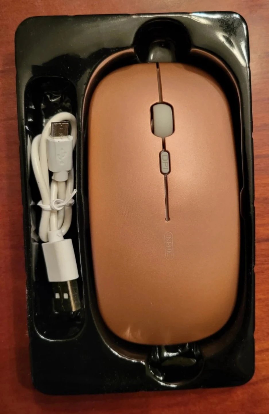 New Inphic Wireless Rechargeable Mouse P-M1 Rose Gold 🥕