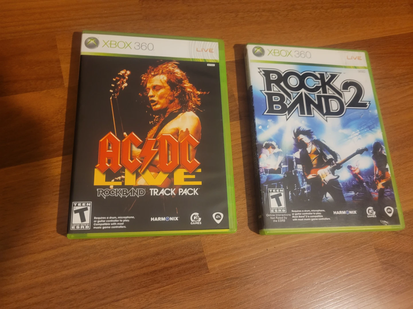 Rock Band 2 and AC/DC Live Track Pack XBOX 360 Games