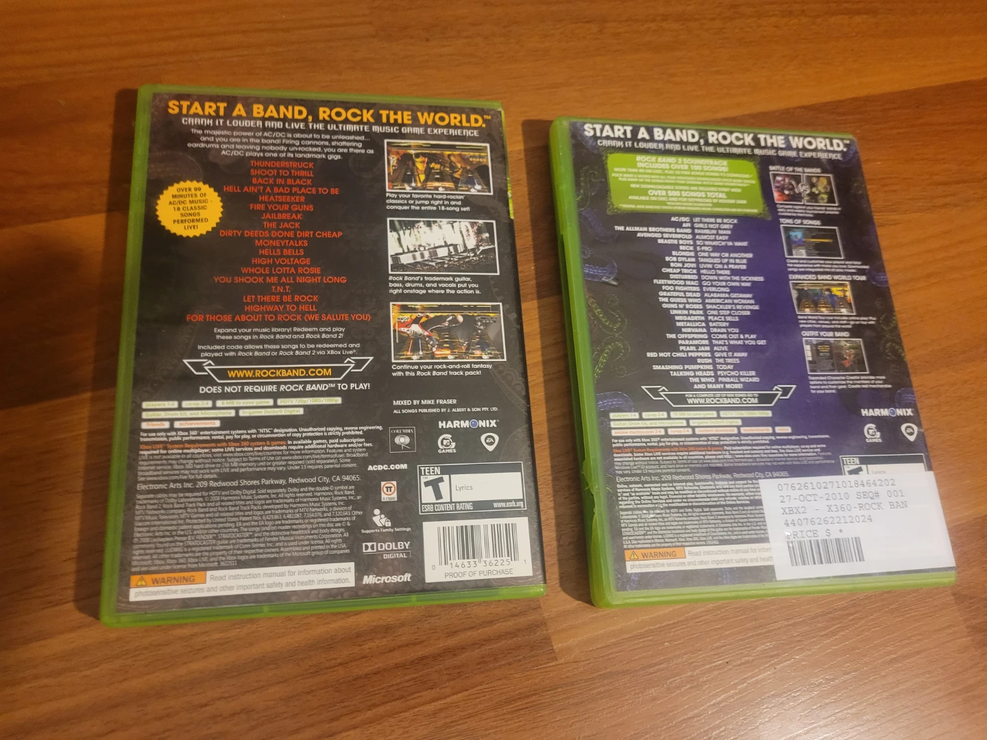 Rock Band 2 and AC/DC Live Track Pack XBOX 360 Games - photo 4