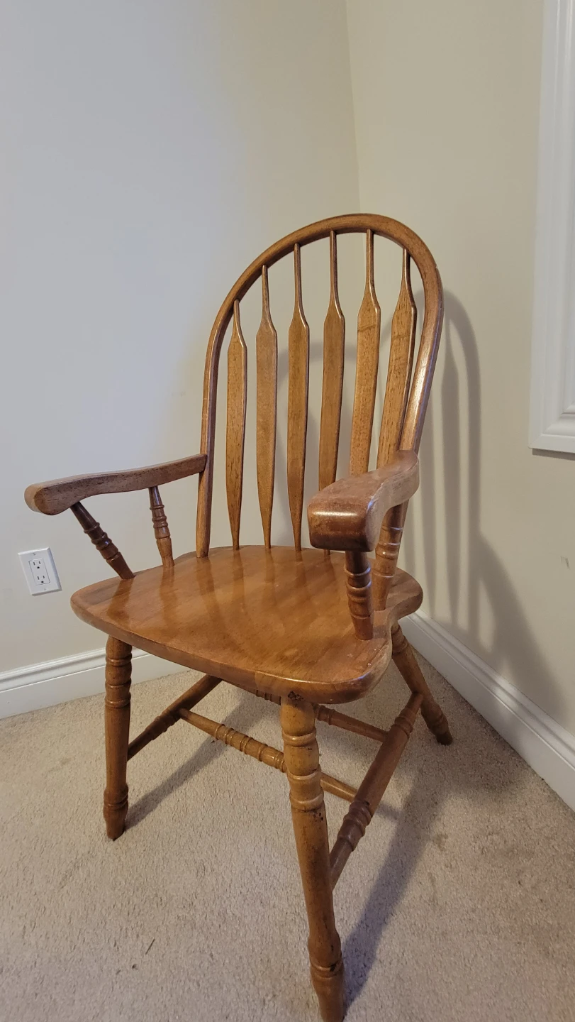 Wooden Windsor Style Arm Chair - photo 3