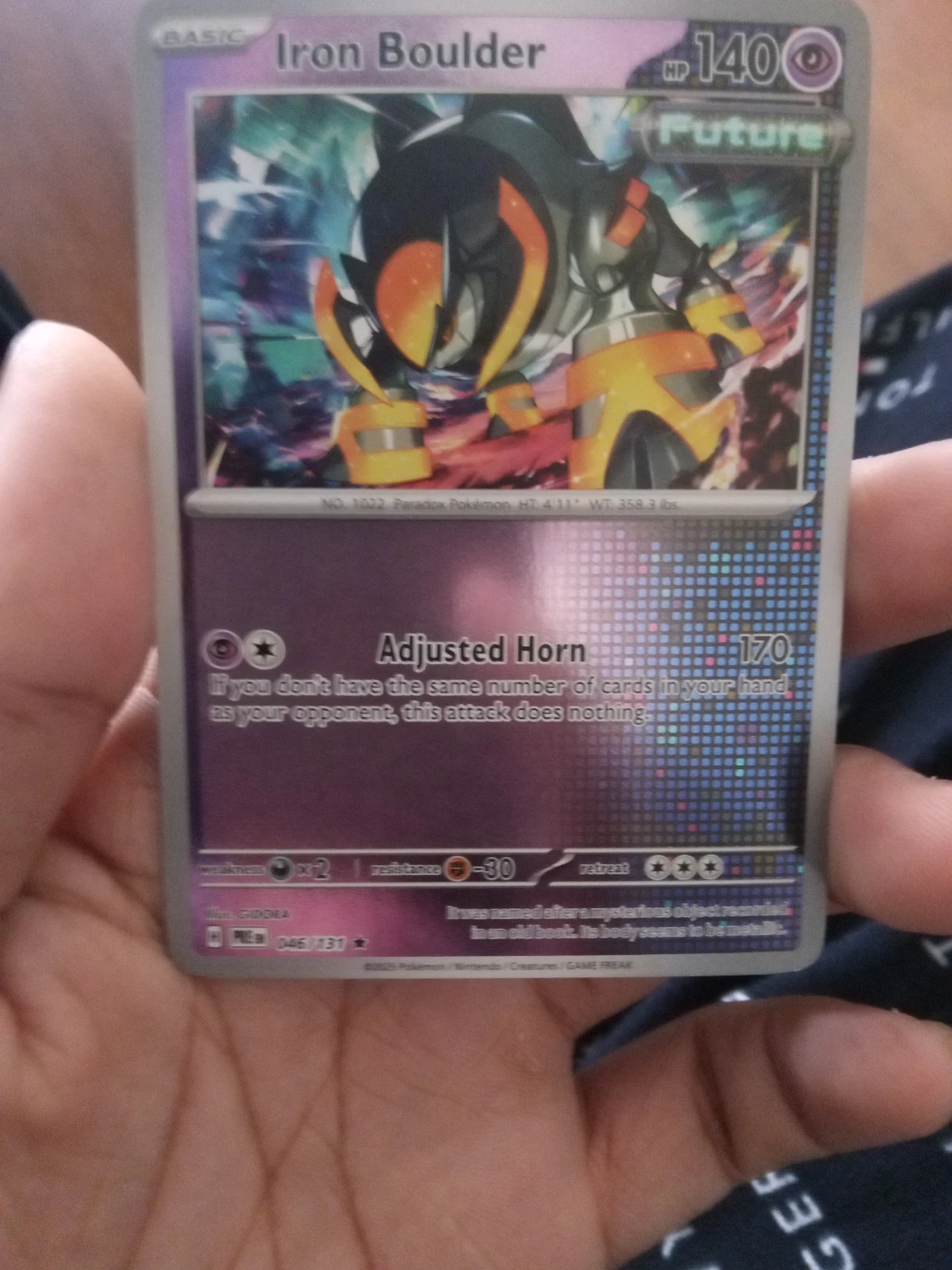 Pokemon Card Iron Boulder 046/131