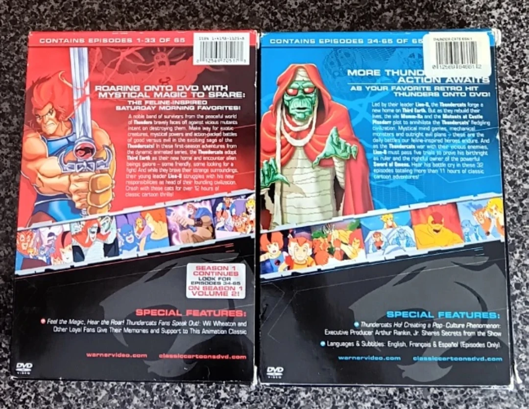 ThunderCats Season One Volume One & Two DVD Set - photo 2