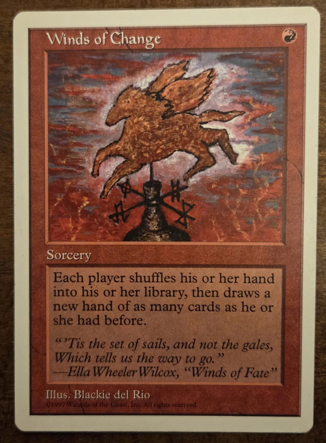 Winds of Change Magic The Gathering Card