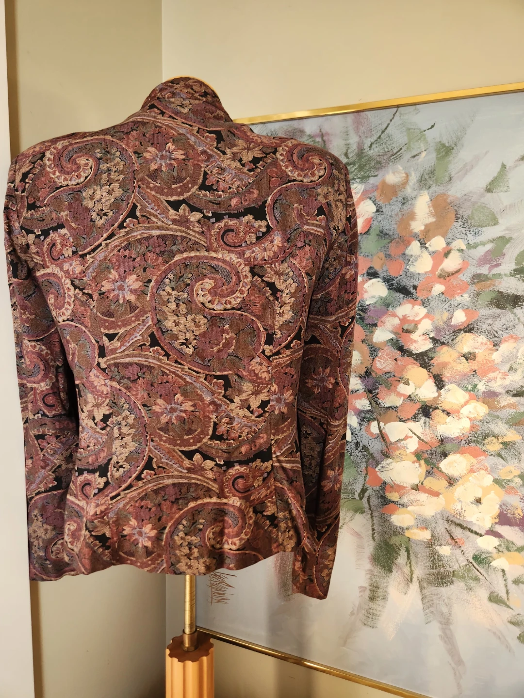 80's ALERT Paisley Patterned Quilted Jacket - photo 2