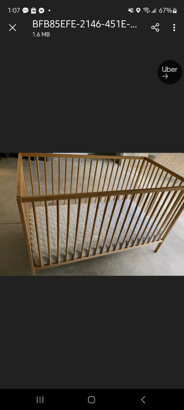 Wooden Baby Crib