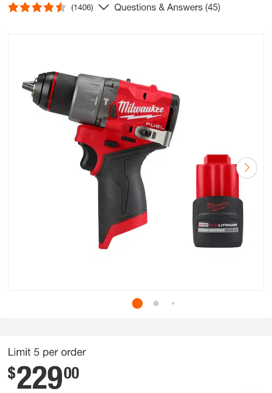 M12 Milwaukee FUEL 1/2" Hammer Drill Combo Kit - photo 2