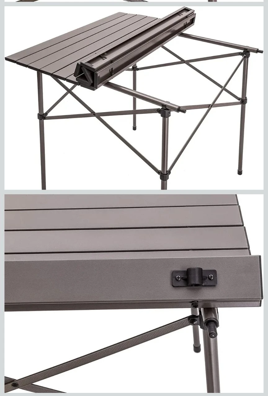 Lightweight Aluminum Roll-Top Camp Table