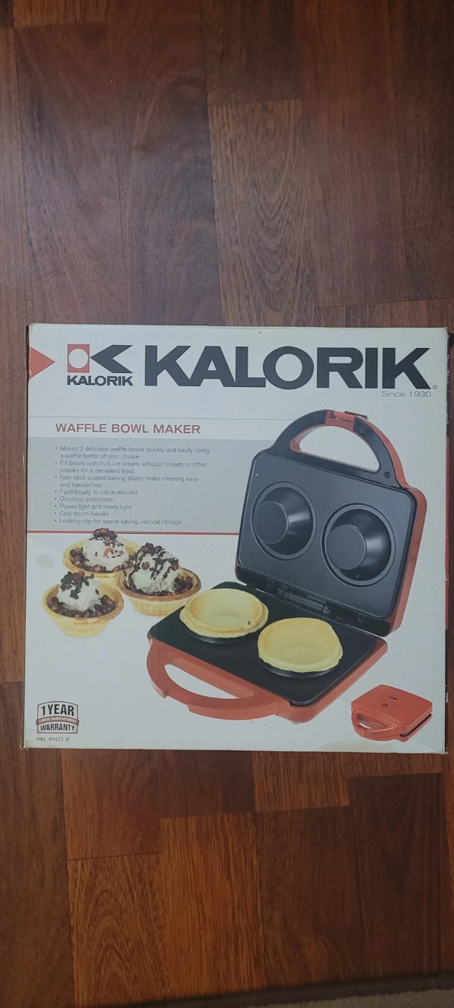 Kalorik Waffle Bowl Maker - Red - photo 2